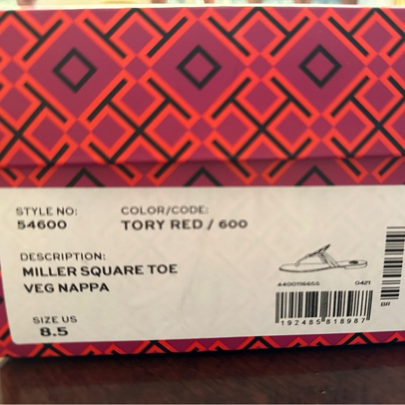 Tory Miller square toe flat shoe 8.5. - Picture 4 of 4
